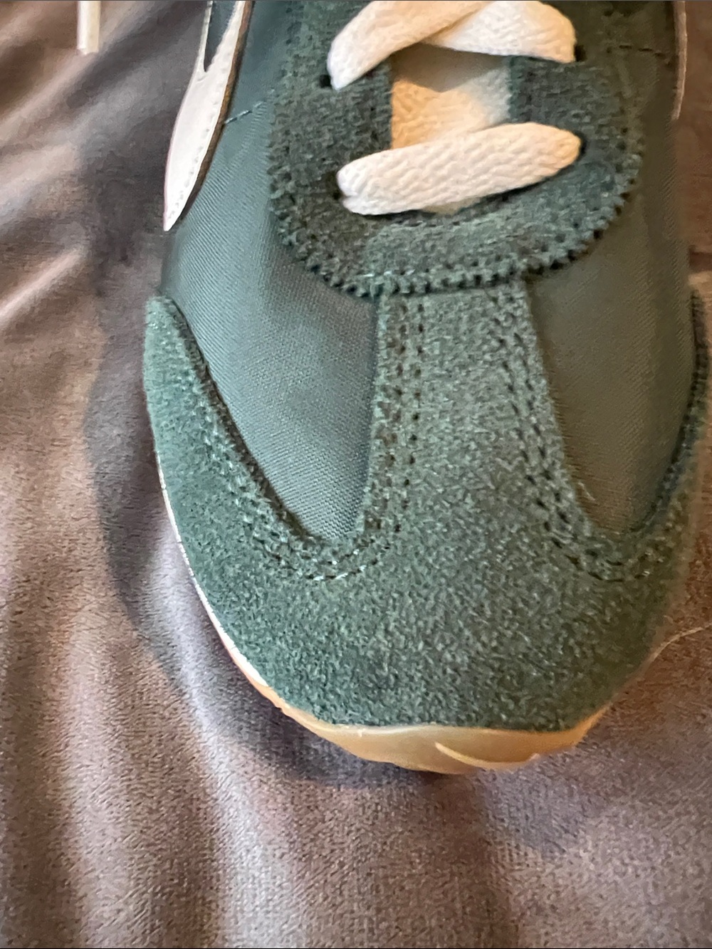Nike Pacific Dark Green and White Women's Athletic Sneakers - Picture 4 of 10